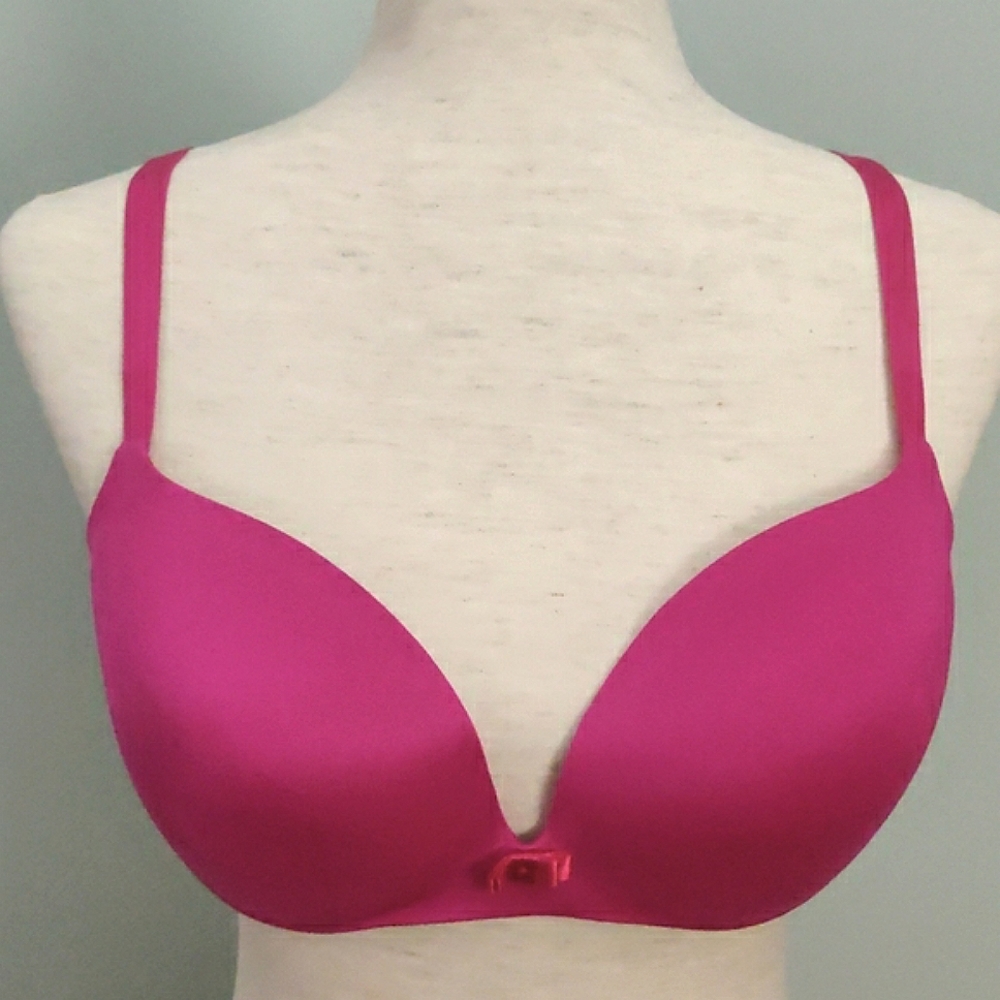 Victoria's Secret Size 38C Lined Demi Fuschia Bra